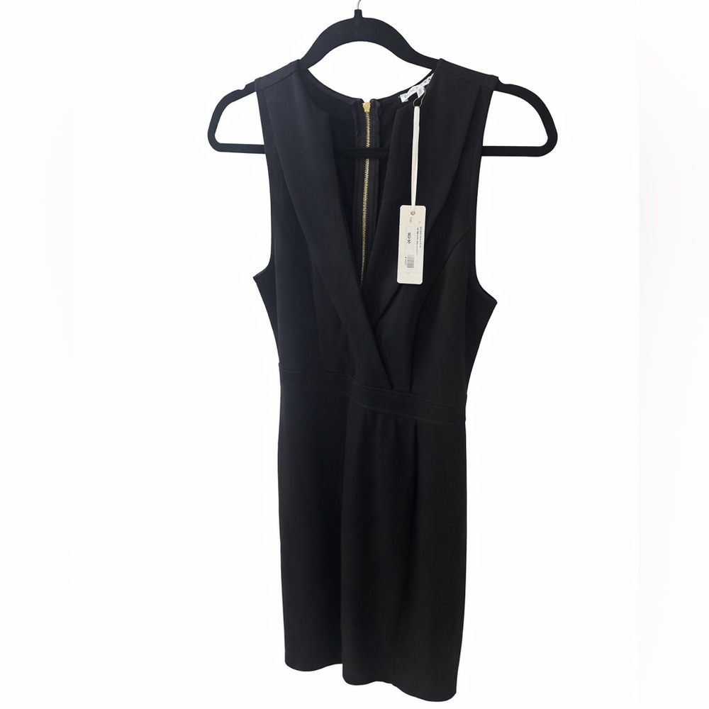 Black Brand Sleeveless V-Neck Midi Dress